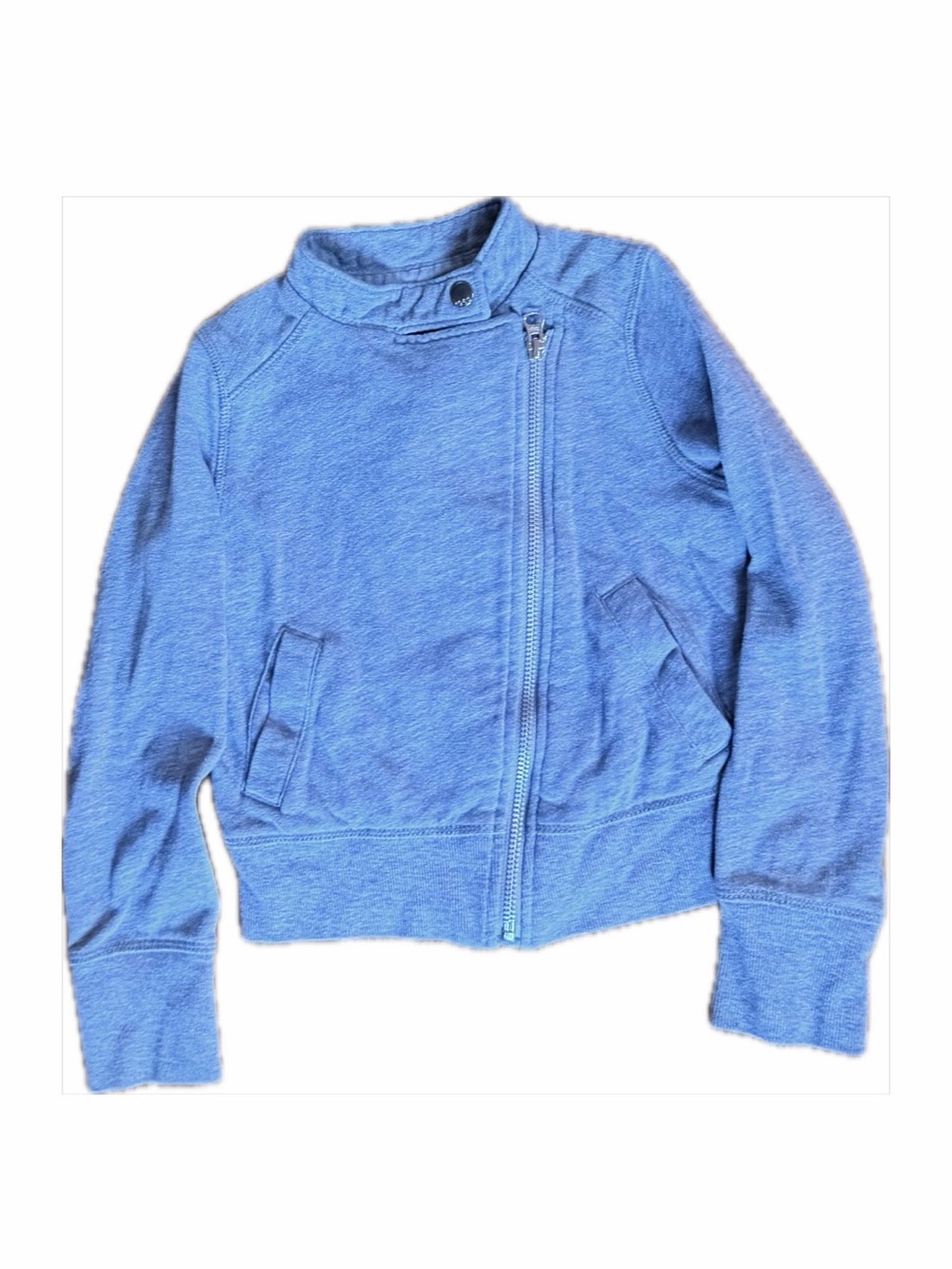 Gray side zip sweatshirt